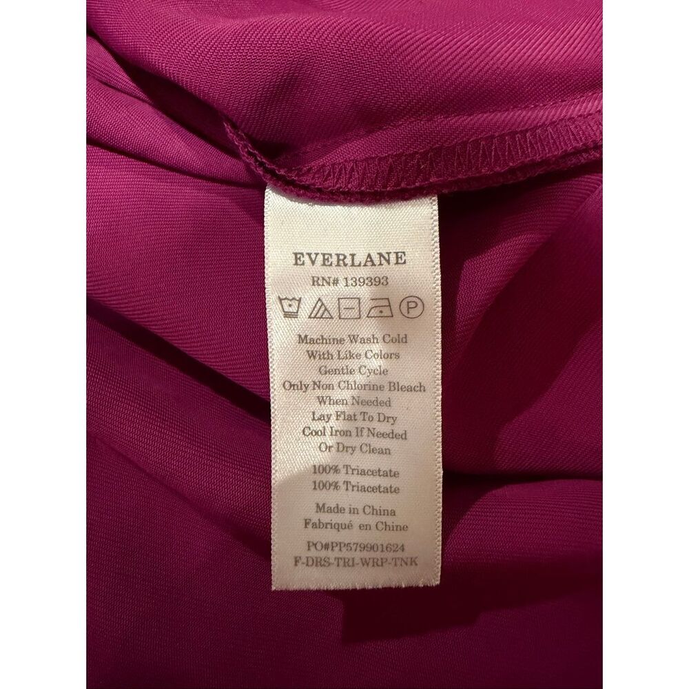 Everlane The Japanese GoWeave Sleeveless Wrap Dress in Purple Size 2 - Picture 6 of 7
